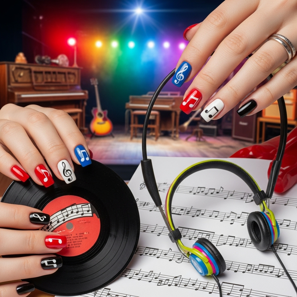 Vibrez avec Style : Manucures Inspirées par la Musique de la Rentrée 1