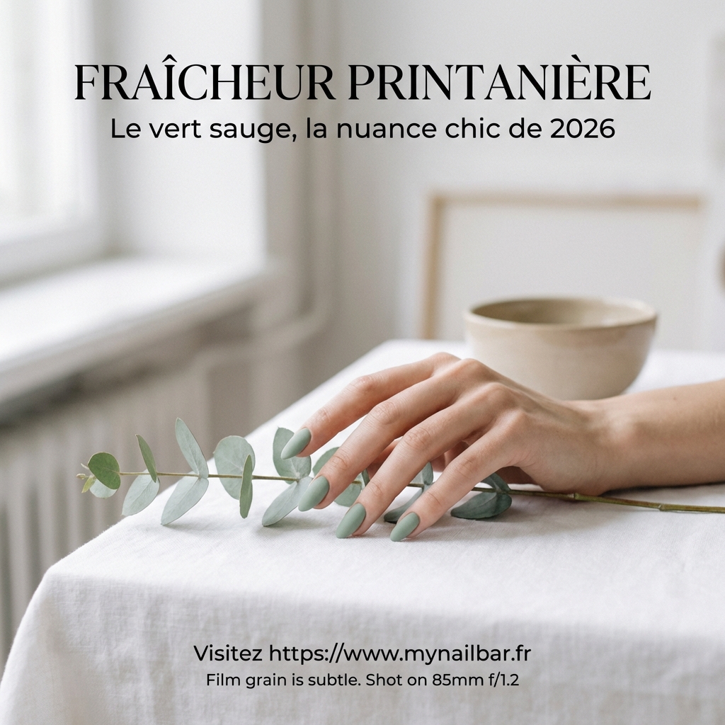 Tendance Manucure 2026 : Pourquoi le Vert Sauge est la Nuance Incontournable de ce Printemps 1