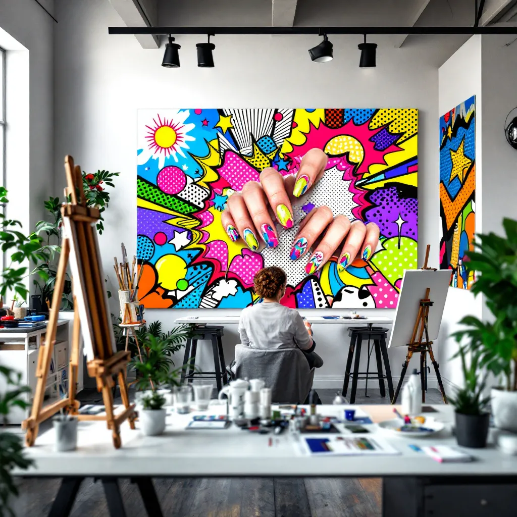 Succombez à la Magie de la Manucure : Tendance Pop Art Pour un Look Unique 1