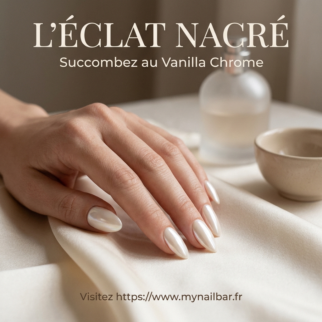 Vanilla Chrome Nails : Le Guide Complet de la Tendance Nacrée pour Briller ce Printemps 1