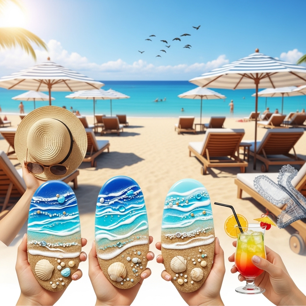 Plongez dans l'Élégance Estivale : Ongles Inspirations Bord de Mer 1