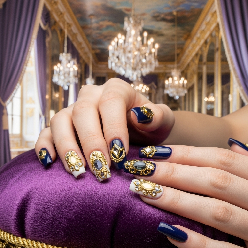 Éveillez Votre Éclat Royal avec le Nail Art de MyNailbar 1
