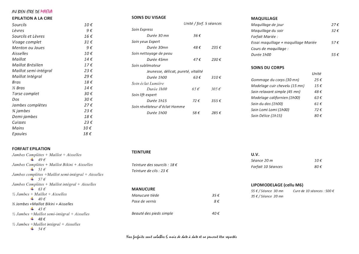 Au Bien Etre De Maeva