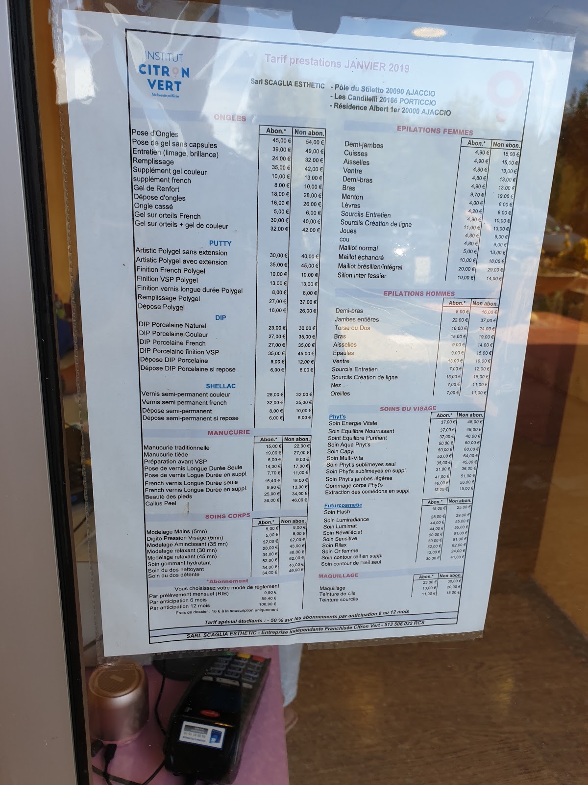 Citron Vert AVEC rendez-vous