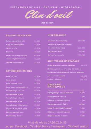 Salon de Manucure Clin d'œil Institut 0