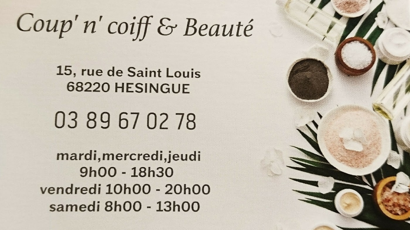 Coup' n' coiff & Beauté Hesingue Caroline Clavaud- Kofol